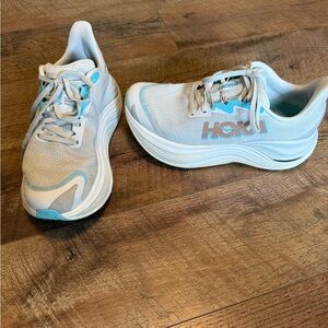 Hoka Athletic Shoes - White and Blue